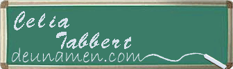 Celia Tabbert Visitenkarte